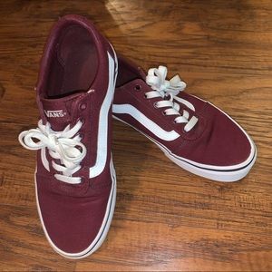 Maroon Vans Old Skool